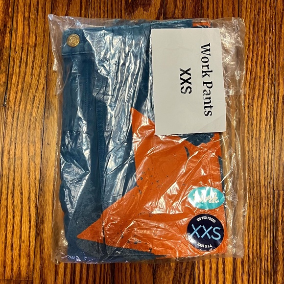 Big Bud Press Blue and Orange Star Wide Leg Pants - Picture 3 of 5